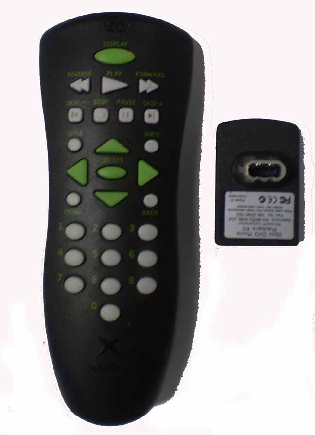 Xbox DVD remote with receiver